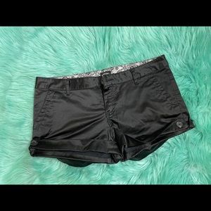 Vans Black Satin Shorts